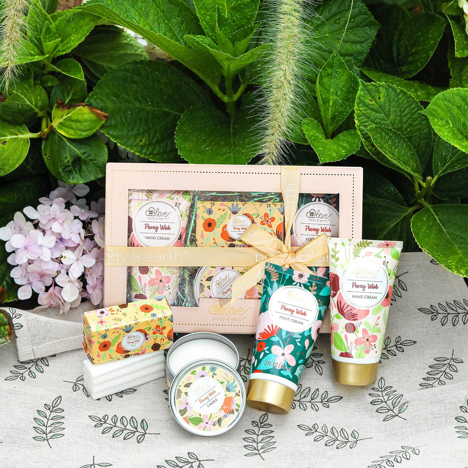 Body & Earth Love Gift Sets Peony Wish Body Care Gift Set