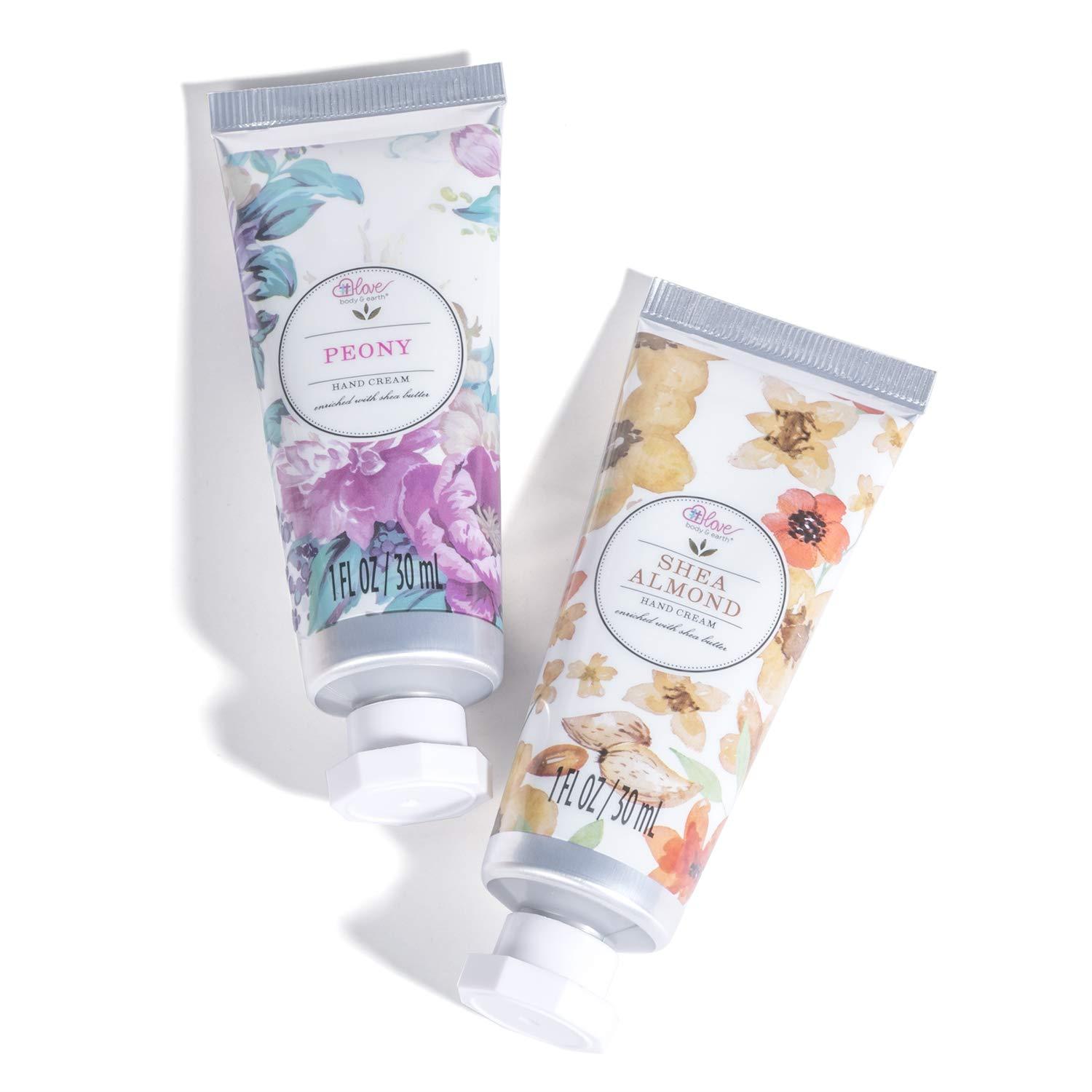 Body & Earth Love Gift Sets Shea Almond & Peony Hand Care Trio