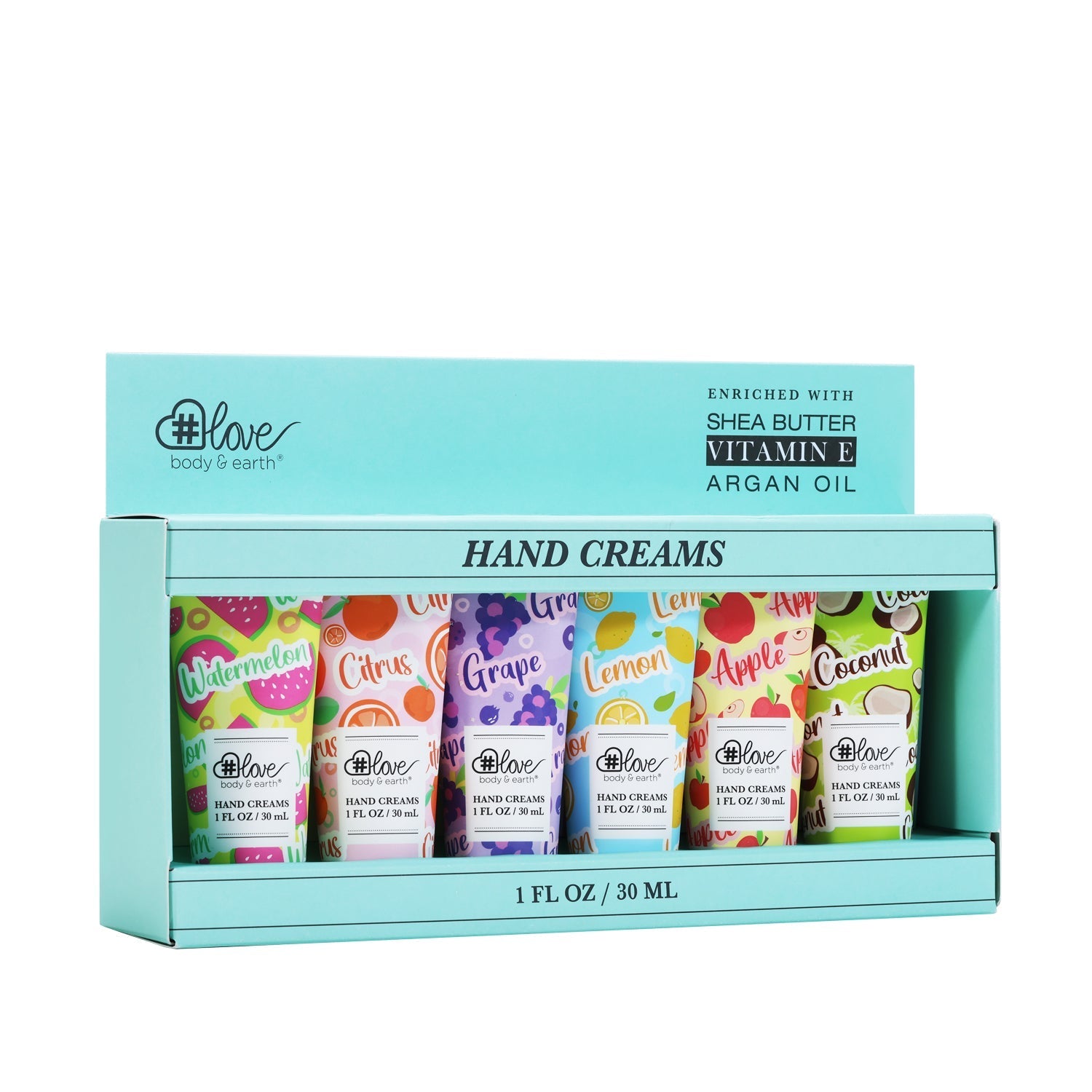 Body & Earth Love Hand Cream 6pcs Travel Moisturizing Hand Cream Set