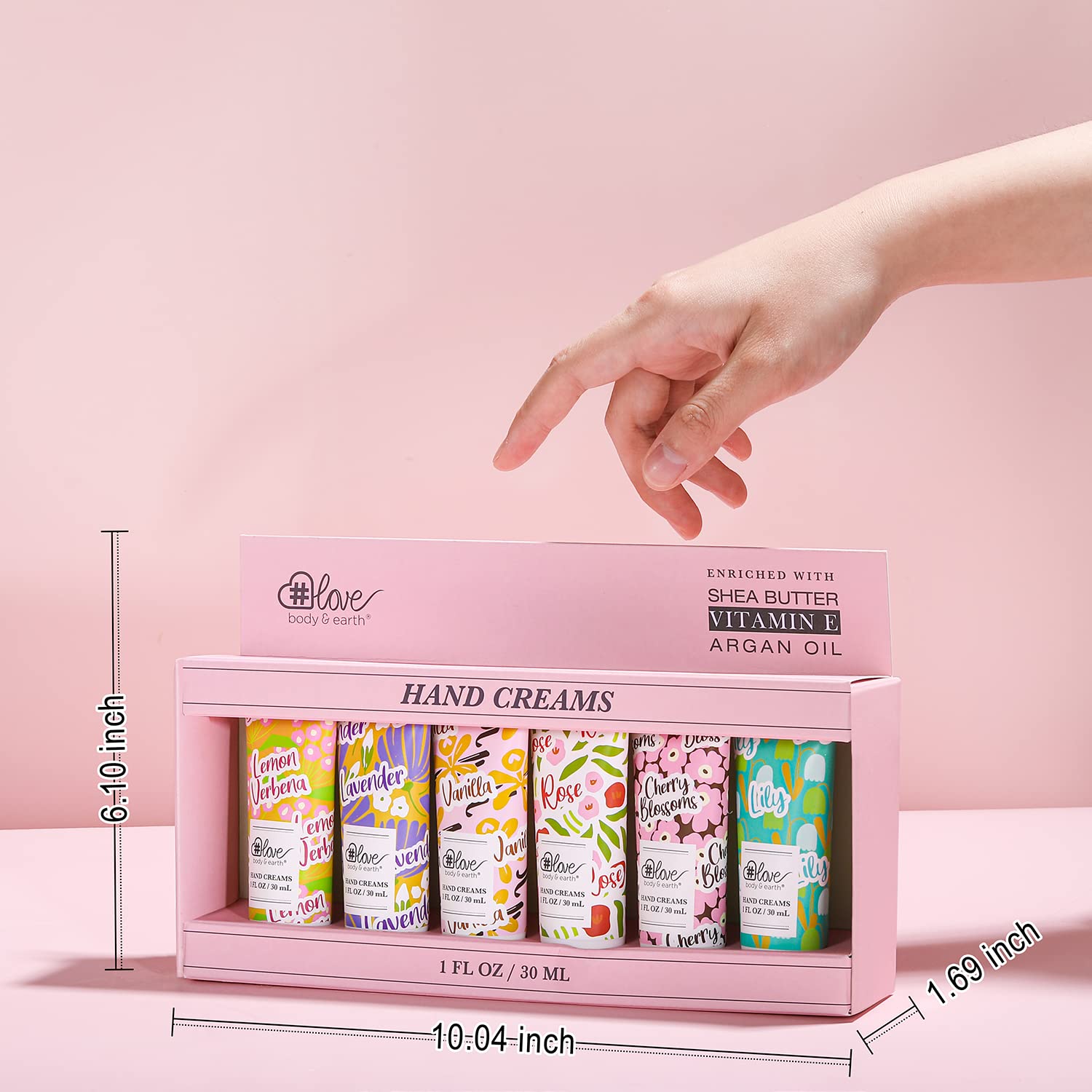 Body & Earth Love Hand Cream Hydrating Hand Cream Gift Set