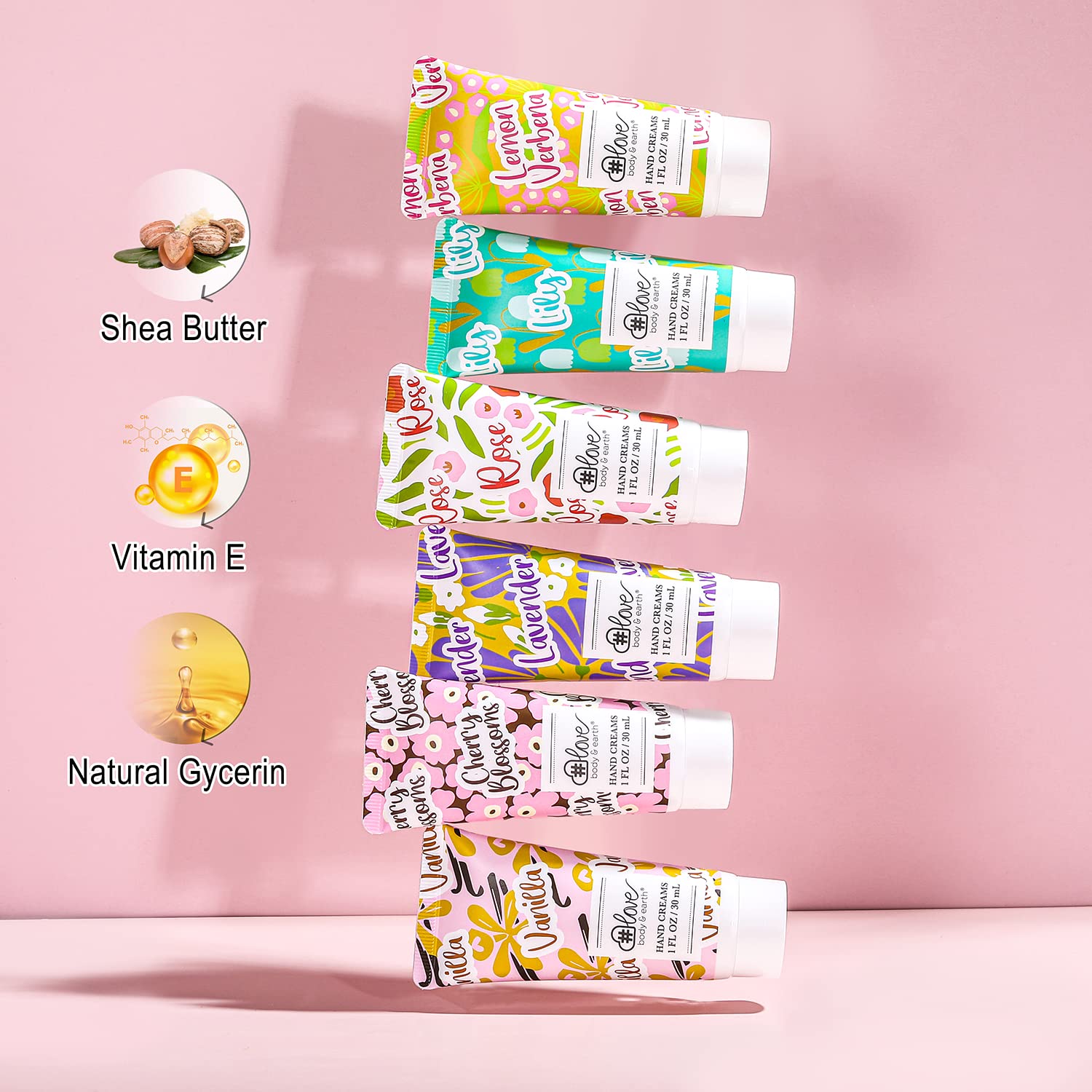 Body & Earth Love Hand Cream Hydrating Hand Cream Gift Set