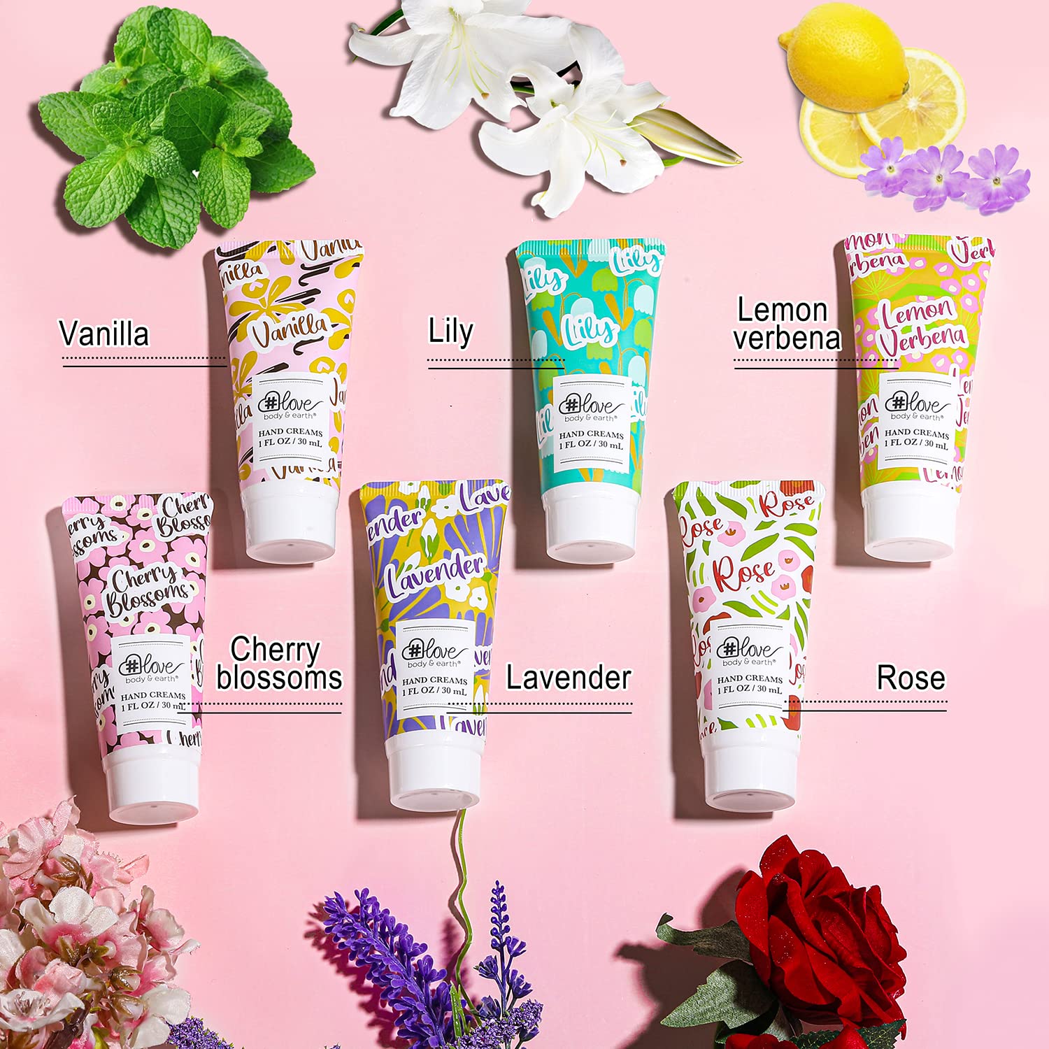 Body & Earth Love Hand Cream Hydrating Hand Cream Gift Set