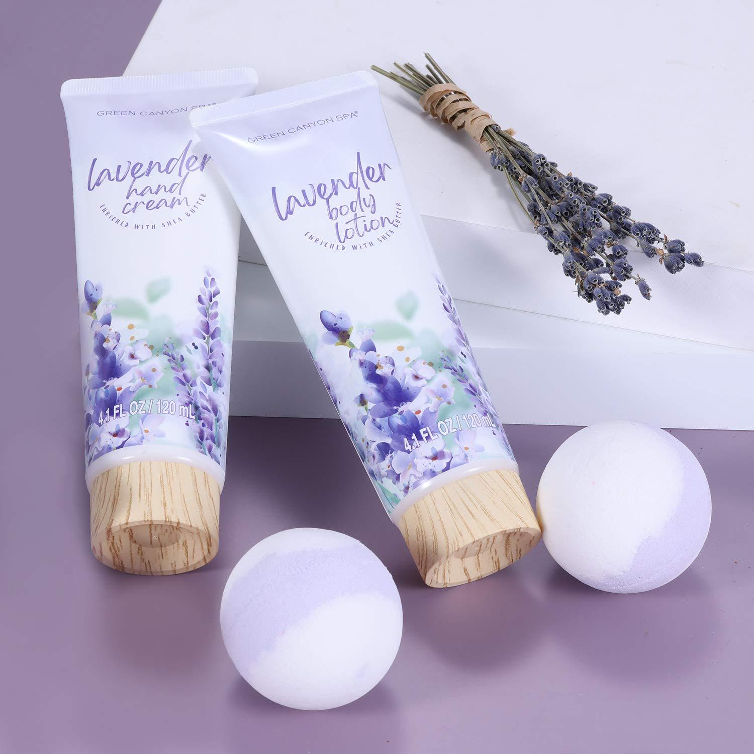 Green Canyon Spa Gift Sets Lavender Bath and Body Set