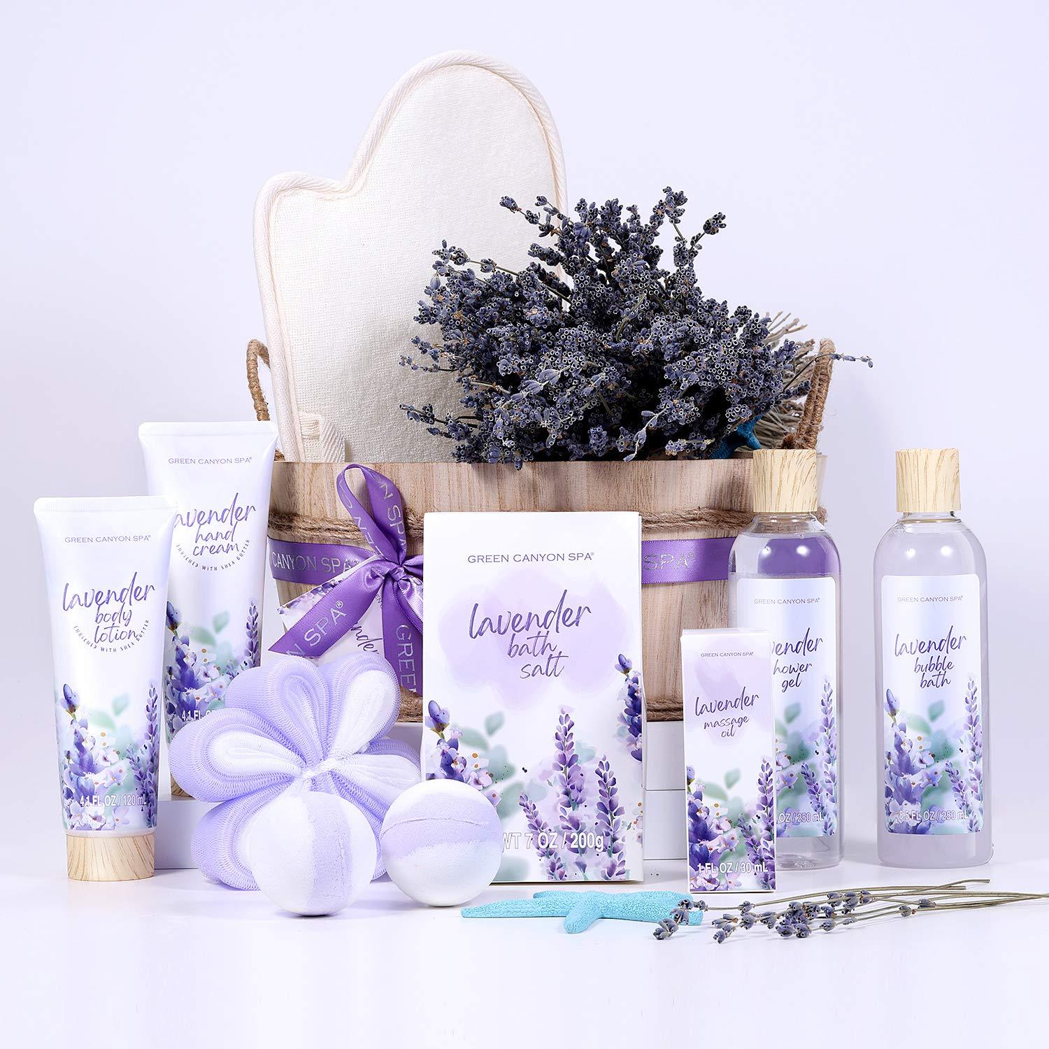 Green Canyon Spa Gift Sets Lavender Bath and Body Set