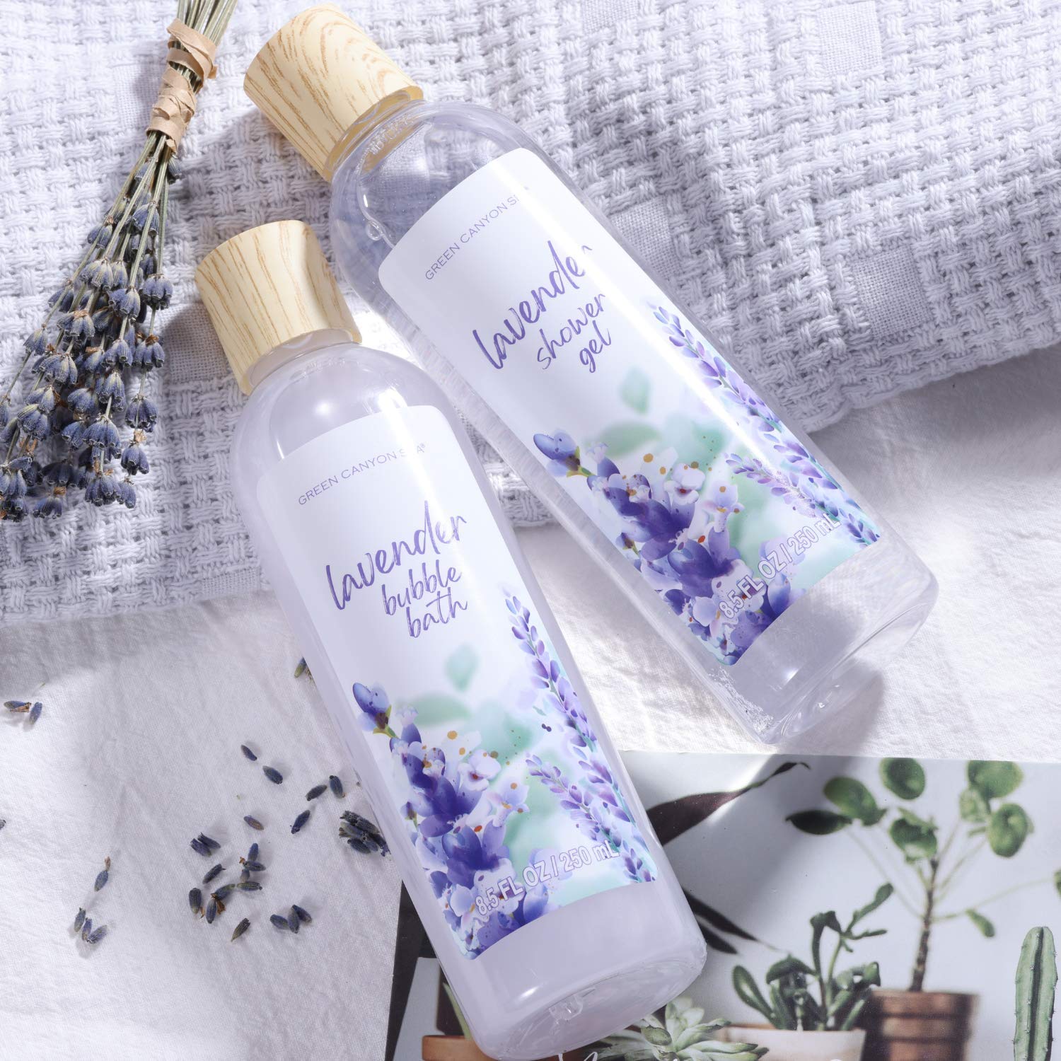 Green Canyon Spa Gift Sets Lavender Bath and Body Set