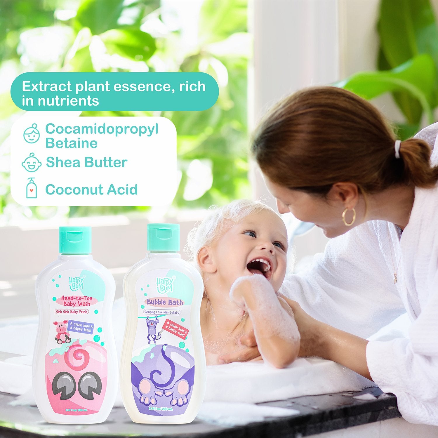 Happy Bum Baby Care Baby Wash Basket Gift Set