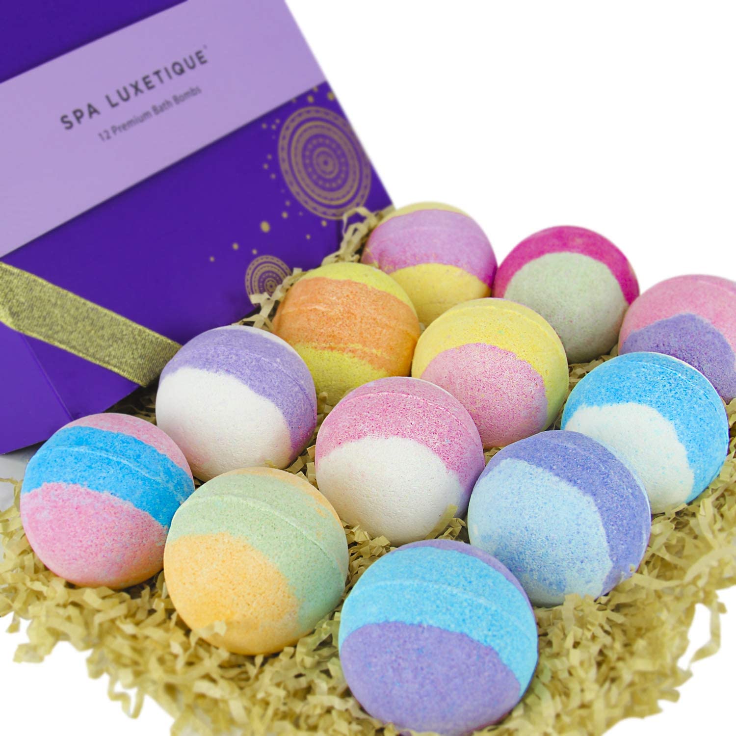 Spa Luxetique Bath Sets Colorful Bath Bombs Gift Set