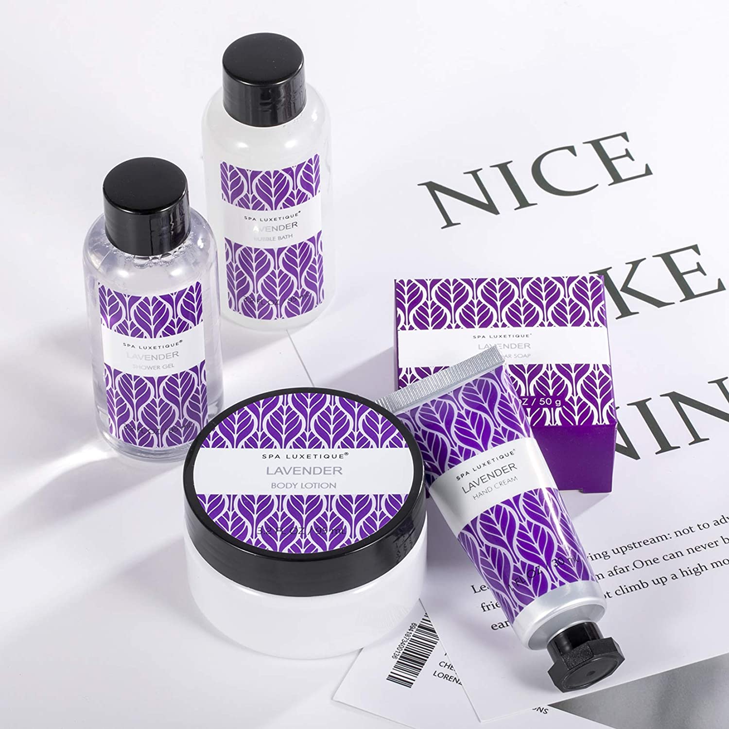 Spa Luxetique Gift Sets Lavender Bath Set