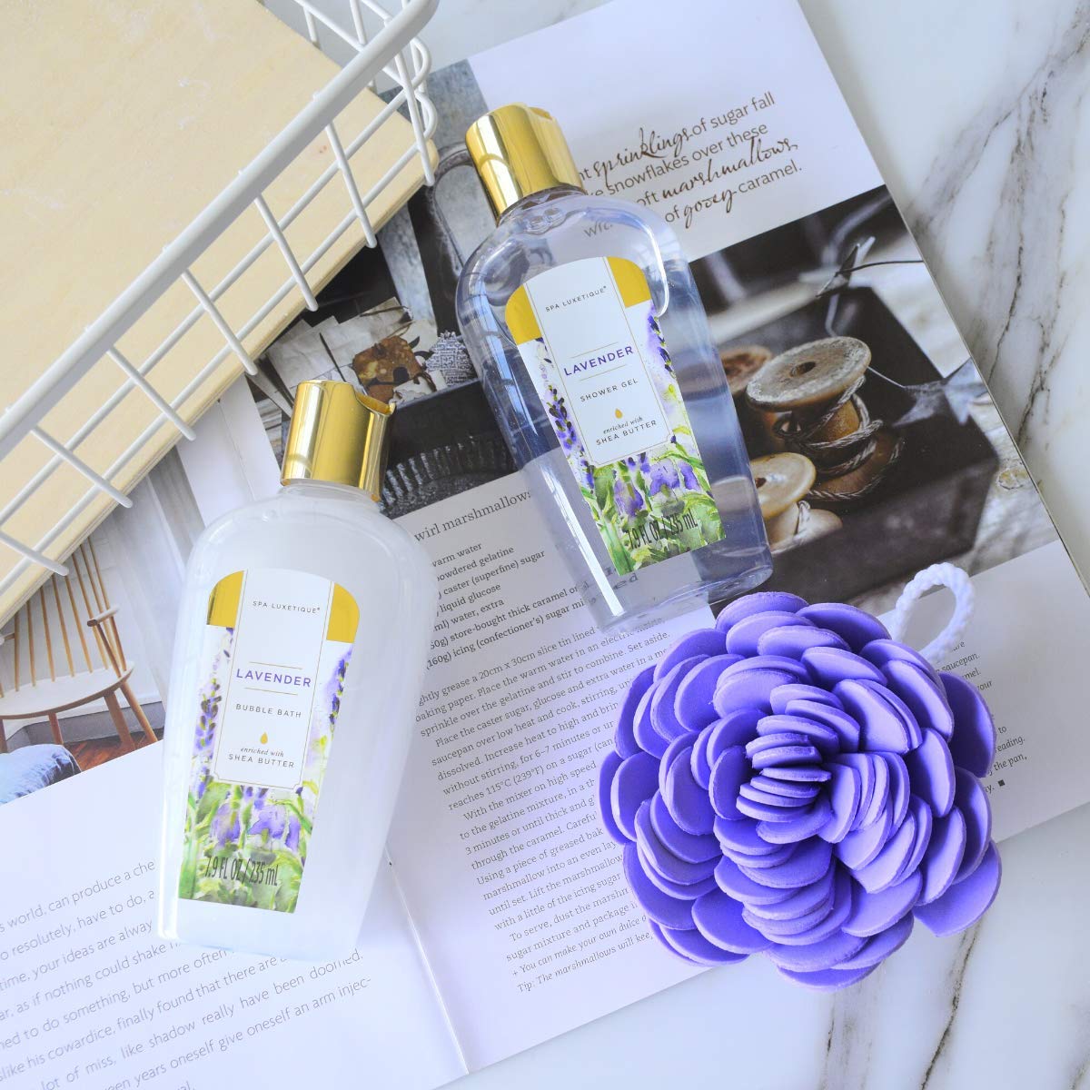 Spa Luxetique Gift Sets Lavender Bath & Shower Gift Basket