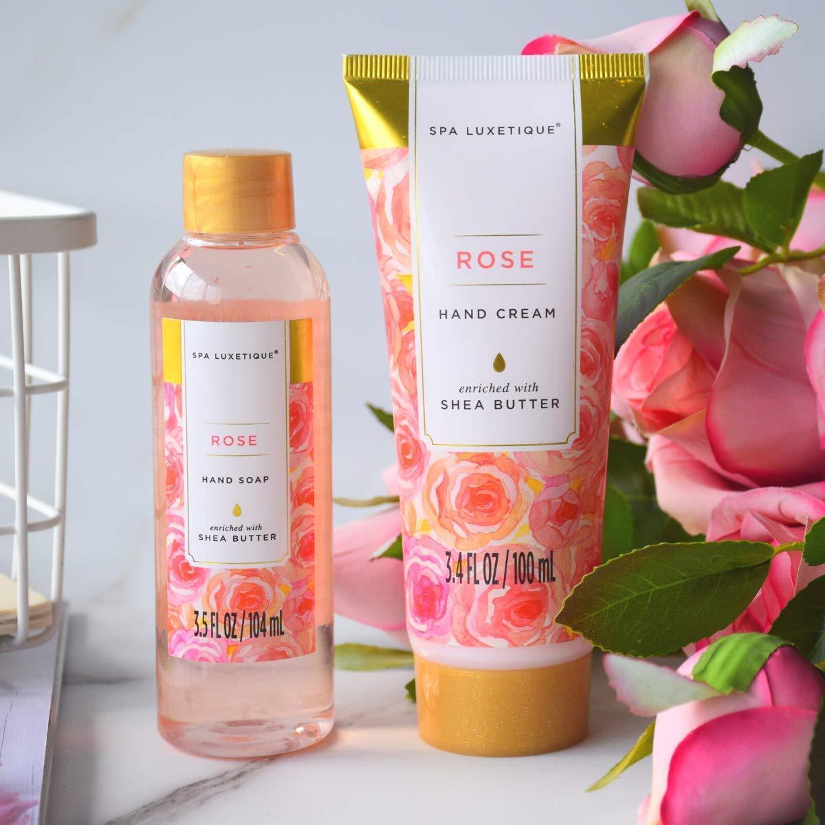 Spa Luxetique Gift Sets Rose Everyday Bath Set Tote