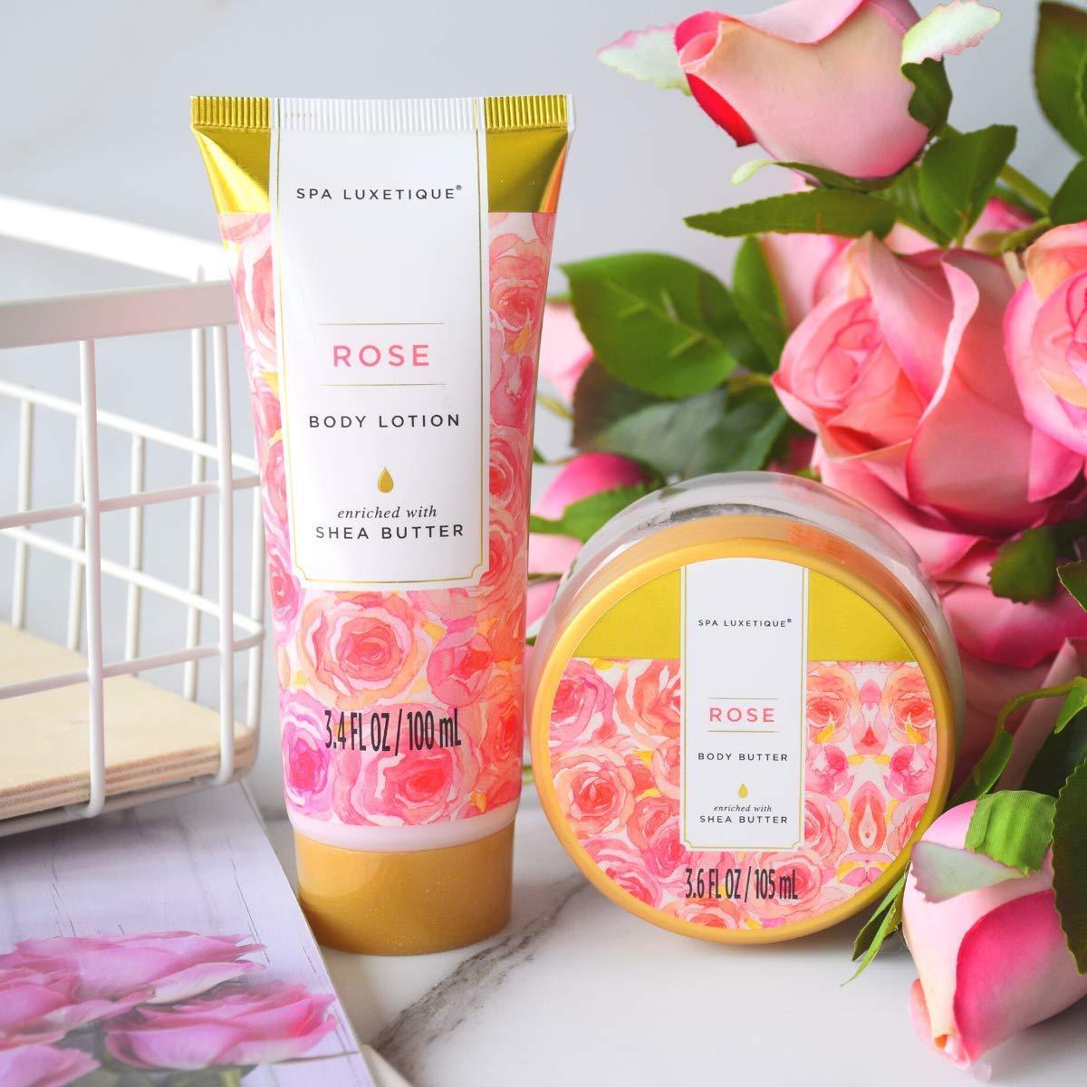 Spa Luxetique Gift Sets Rose Everyday Bath Set Tote
