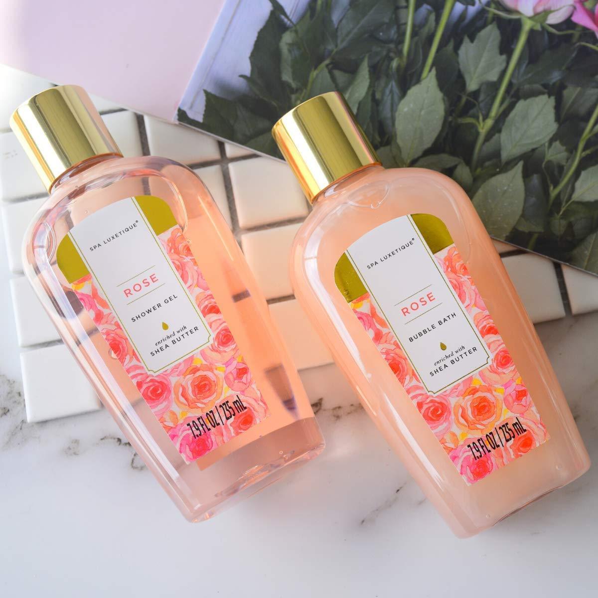 Spa Luxetique Gift Sets Rose Everyday Bath Set Tote