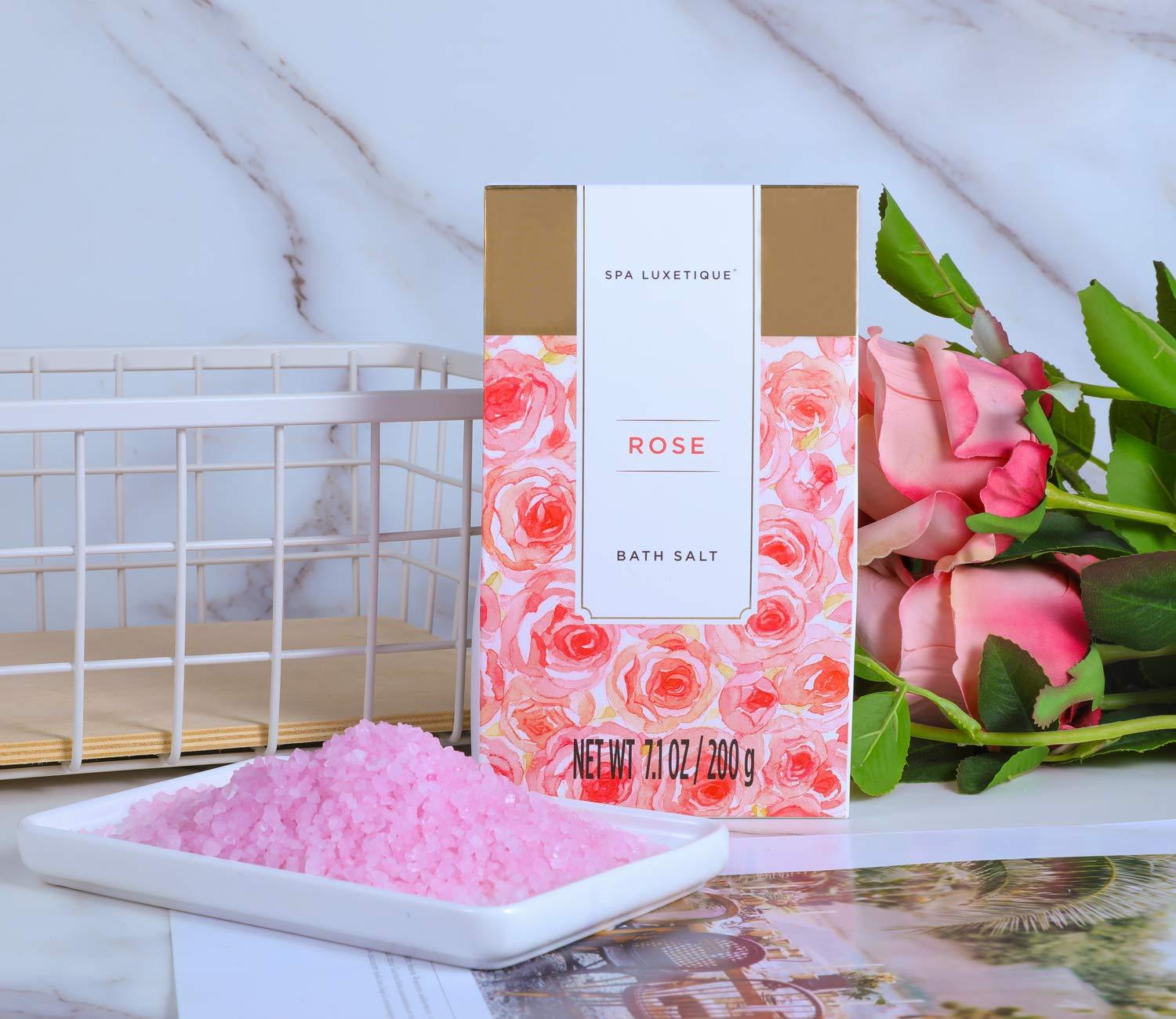 Spa Luxetique Gift Sets Rose Fashion Bath Set Tote