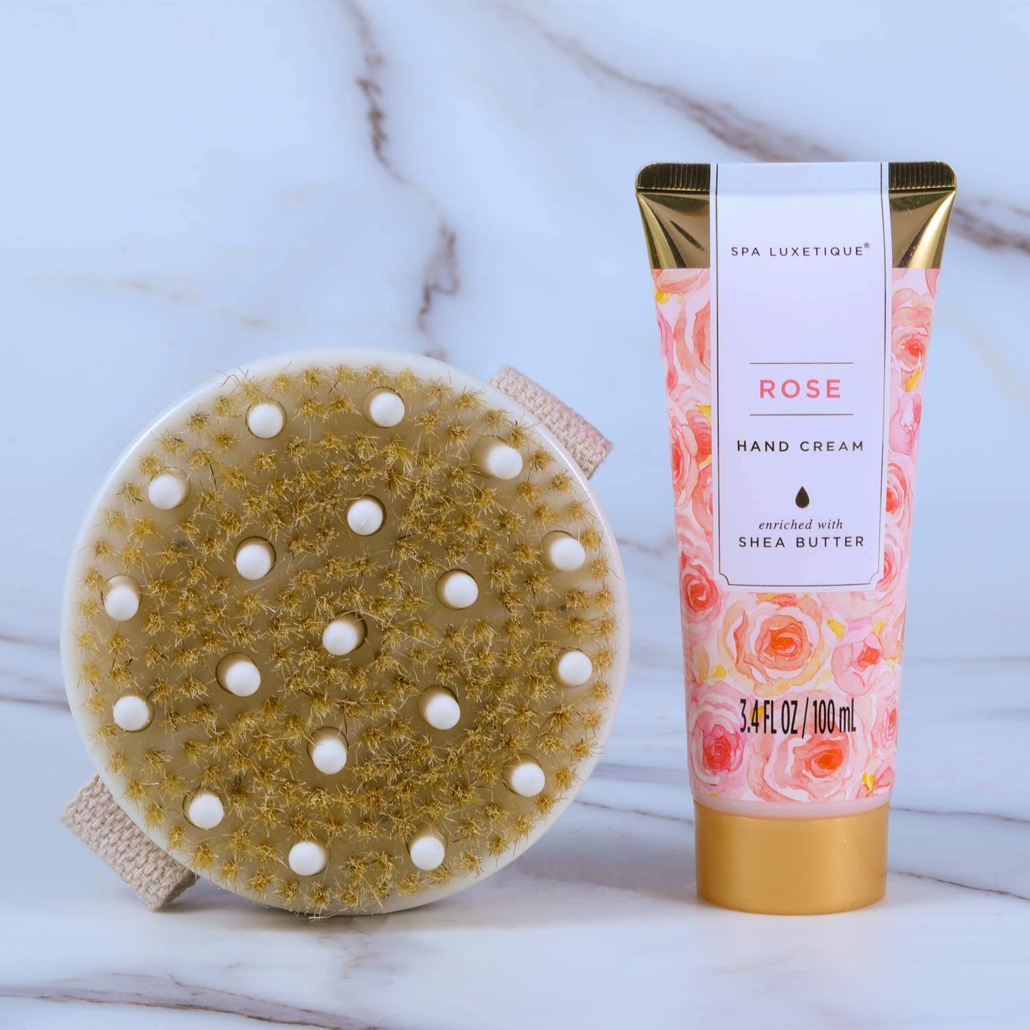 Spa Luxetique Gift Sets Rose Fashion Bath Set Tote