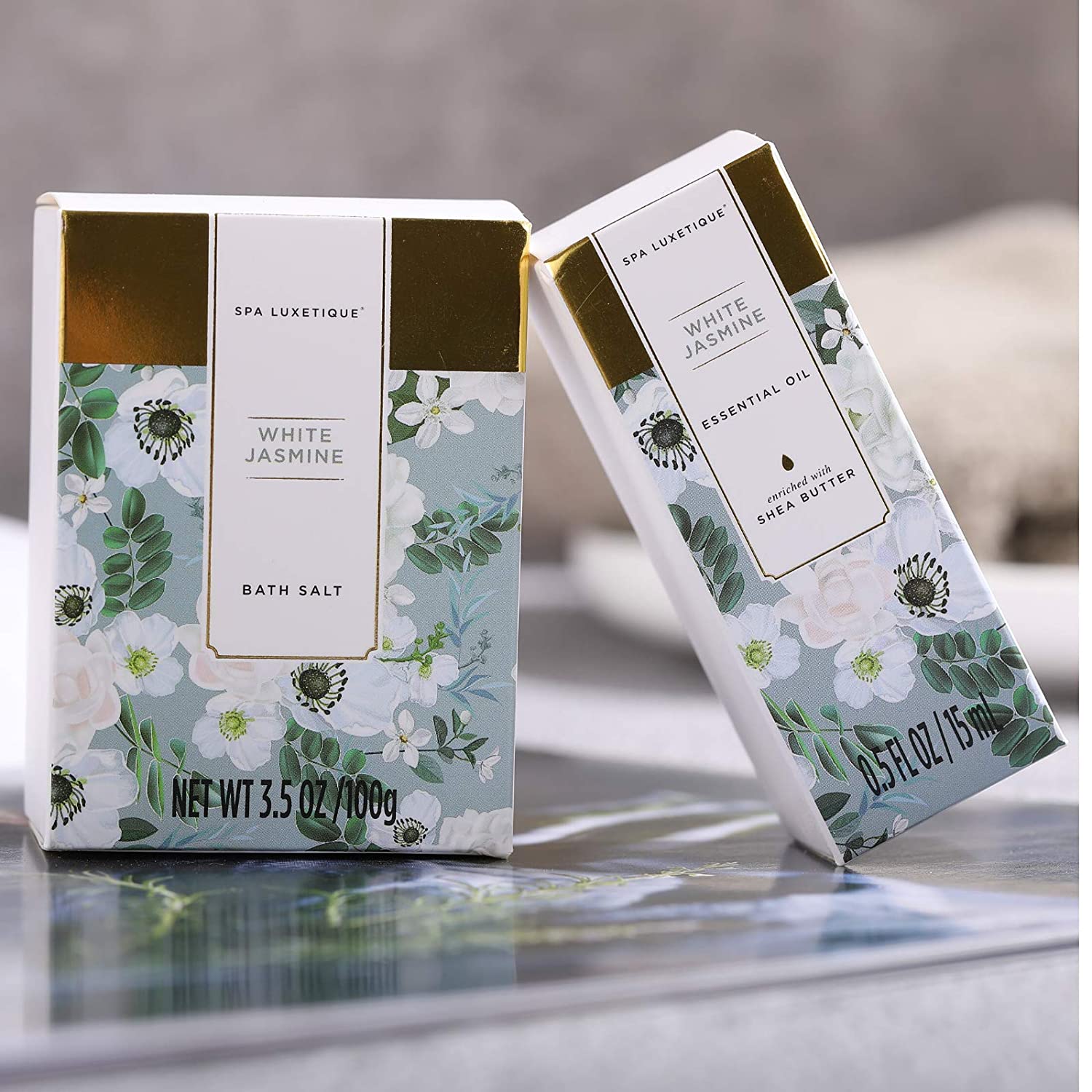 Spa Luxetique Gift Sets White Jasmine Spa Bathtub Set