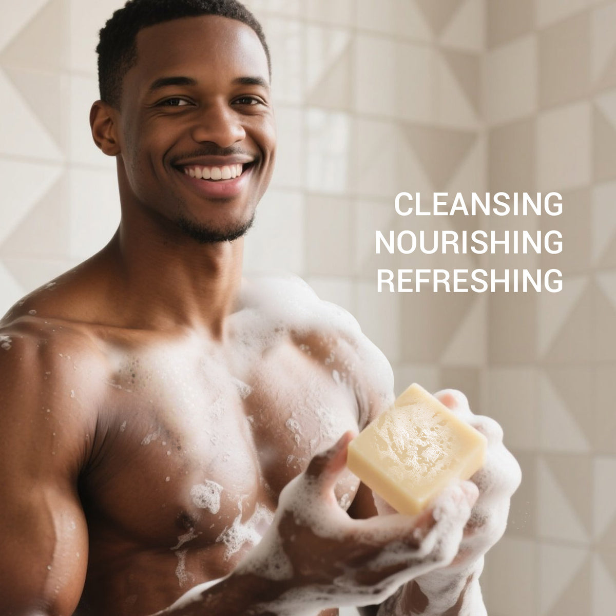 Rinse &amp; Robust Soap Bars Gift Sets Hands &amp; Body Cleansing for Men, Goat Milk Scent 4-Pack