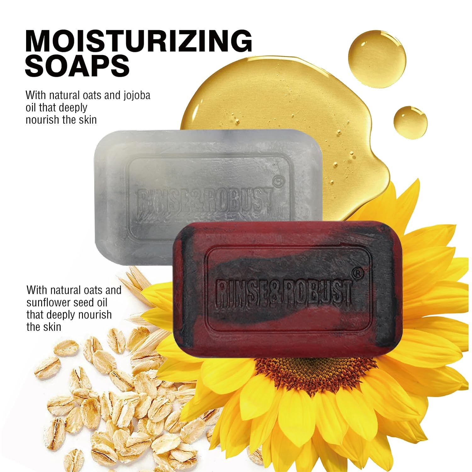 Body &amp; Earth Bar Soap Mens Bar Soap Gift for Men Cleansing