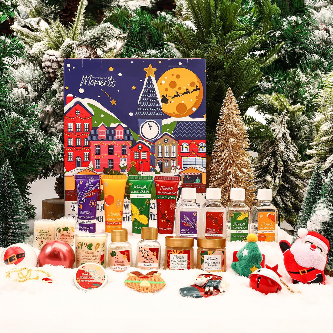 Body & Earth Christmas Gift Sets Advent Calendar 2024 Christmas Gifts Sets for Women