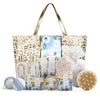 Body & Earth Gift Sets New White Jasmine Fashion Bath Set Tote