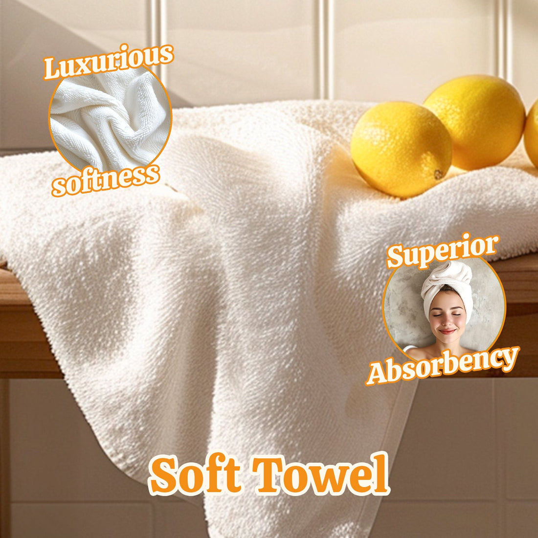 Body & Earth Inc 8 Pcs Lemon Bath Spa Gift Box Set