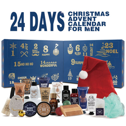 Body &amp; Earth Inc Advent Calendar 2024 Christmas Gifts Sets for Men, Countdown Surprise Xmas Gift Idea
