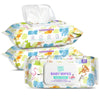 Body & Earth Inc Baby Diaper Wipes Unscented 3 Flip-top Packs