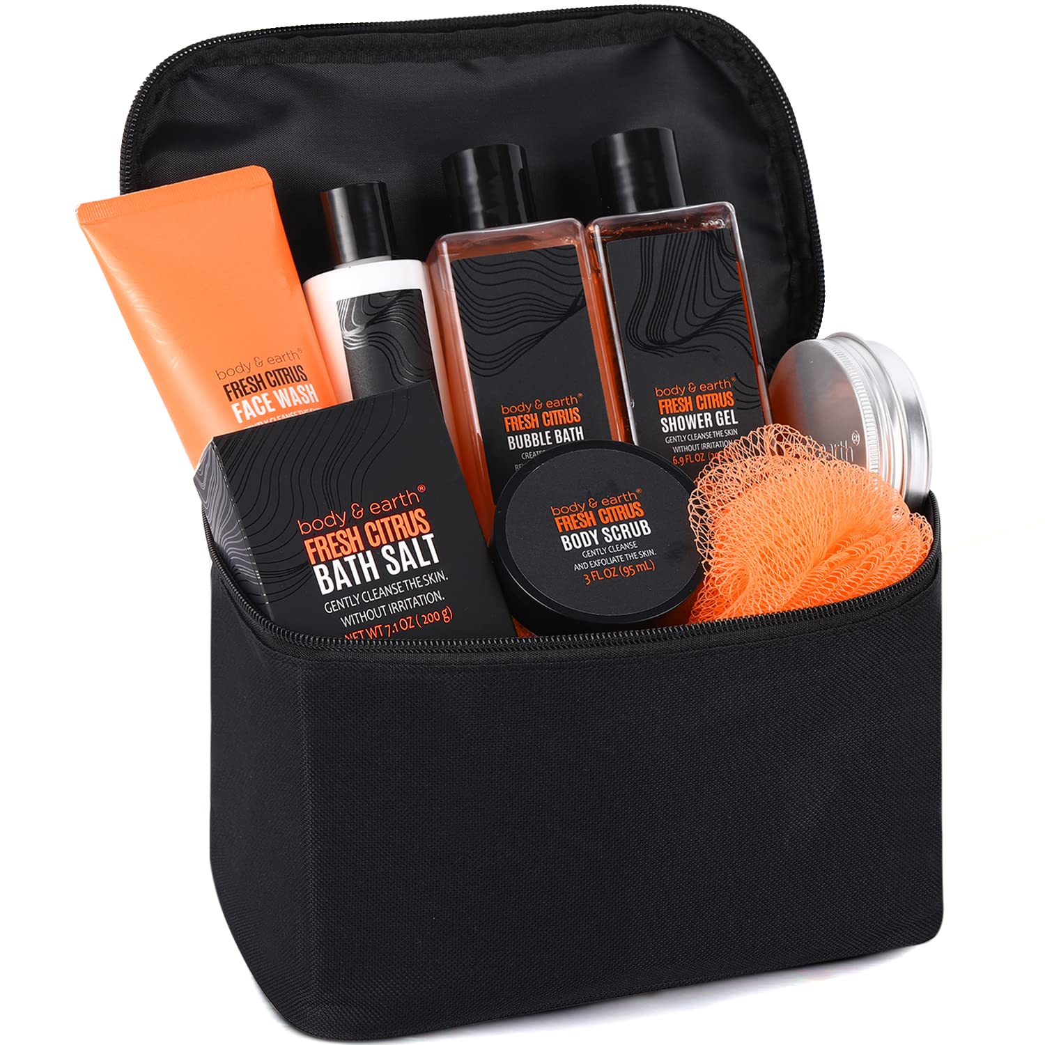 Body &amp; Earth Inc Bath Sets Citrus Scent Alpha Men&