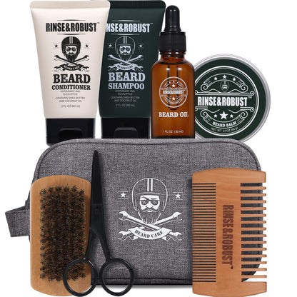 Body &amp; Earth Inc Beard Growth Kit For Men Beard Care Set 8pcs