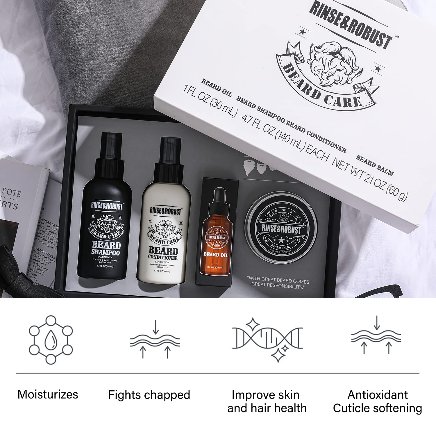 Body &amp; Earth Inc Beard Wash &amp; Beard Conditioner Set