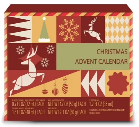 Body &amp; Earth Inc Body &amp; Earth 24 Days Christmas Advent Calendar 2025, Bath Sets Gift Idea for Women Xmas