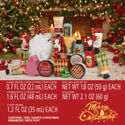 Body &amp; Earth Inc Body &amp; Earth 24 Days Christmas Advent Calendar 2025, Bath Sets Gift Idea for Women Xmas