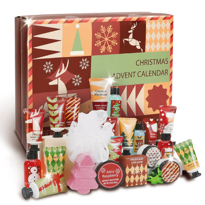 Body &amp; Earth Inc Body &amp; Earth 24 Days Christmas Advent Calendar 2025, Bath Sets Gift Idea for Women Xmas