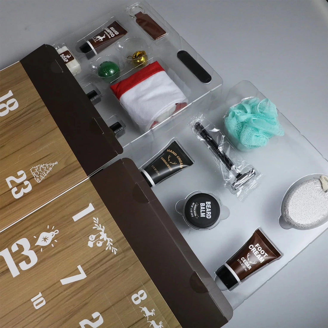 Body &amp; Earth Inc Body &amp; Earth Advent Calendar 2025 for Men Christmas Gift Sets - Beard Grooming Kits