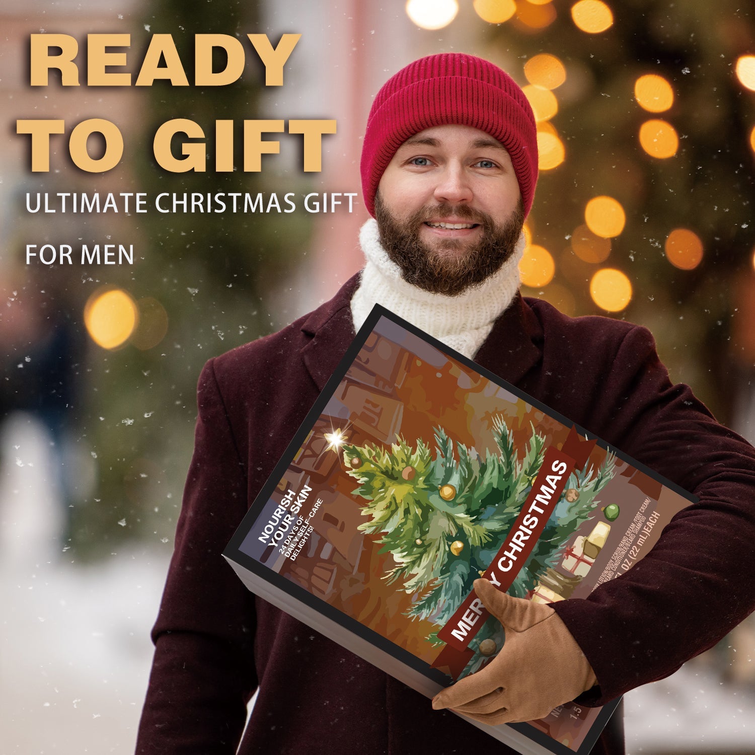 Body &amp; Earth Inc Body &amp; Earth Advent Calendar 2025 for Men Christmas Gift Sets - Beard Grooming Kits