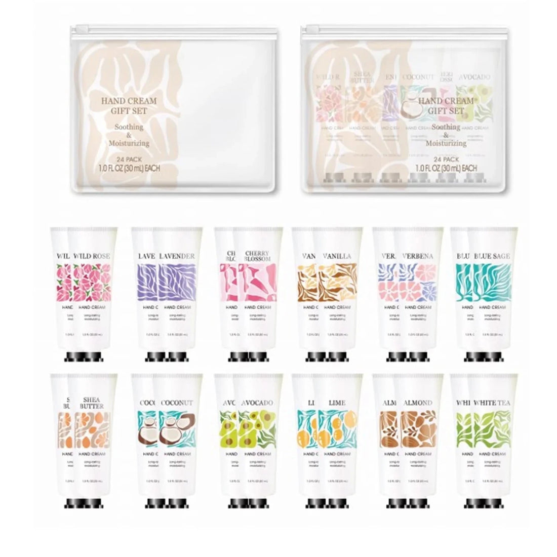 Body & Earth Inc Body & Earth Hand Cream Gift Set, 24Pcs Hand Lotion Set for Dry Hands