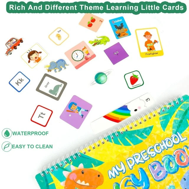 Body &amp; Earth Inc Busy Book for Toddlers 1-4, 16 Themes Preschool Learning Activities Montessori Toys