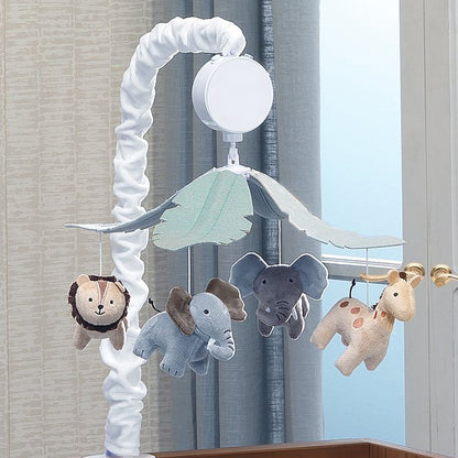 Body &amp; Earth Inc HAPPY BUM Baby Crib Mobile with Music - Jungle Animals Mobile for Crib with Lullabies for Baby Boys and Girls