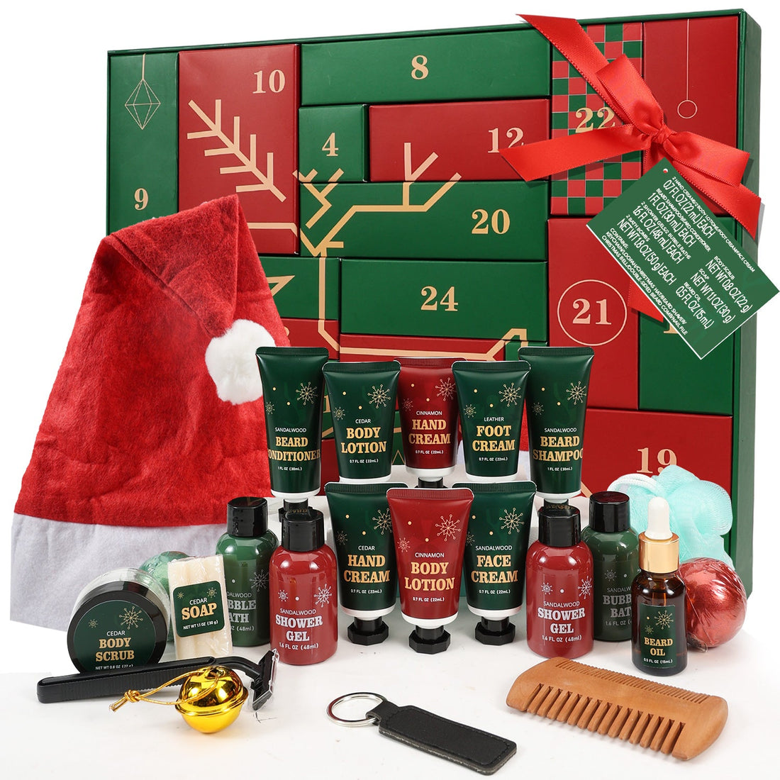 Body &amp; Earth Inc Rinse &amp; Robust Mens Christmas Gift Sets 2025 Advent Calendar