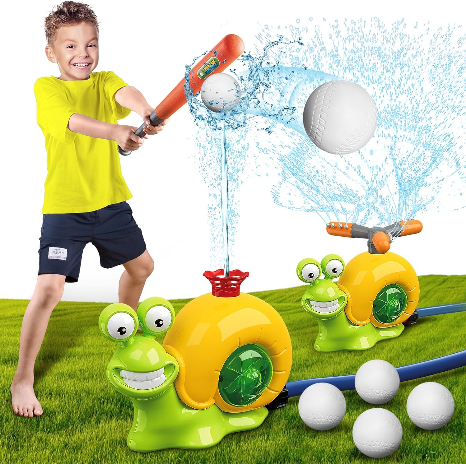 Body &amp; Earth Inc Water Sprinkler Baseball Toy for Kids Outdoor Play