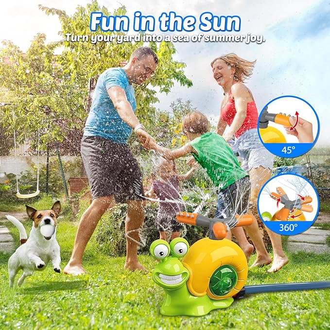 Body &amp; Earth Inc Water Sprinkler Baseball Toy for Kids Outdoor Play