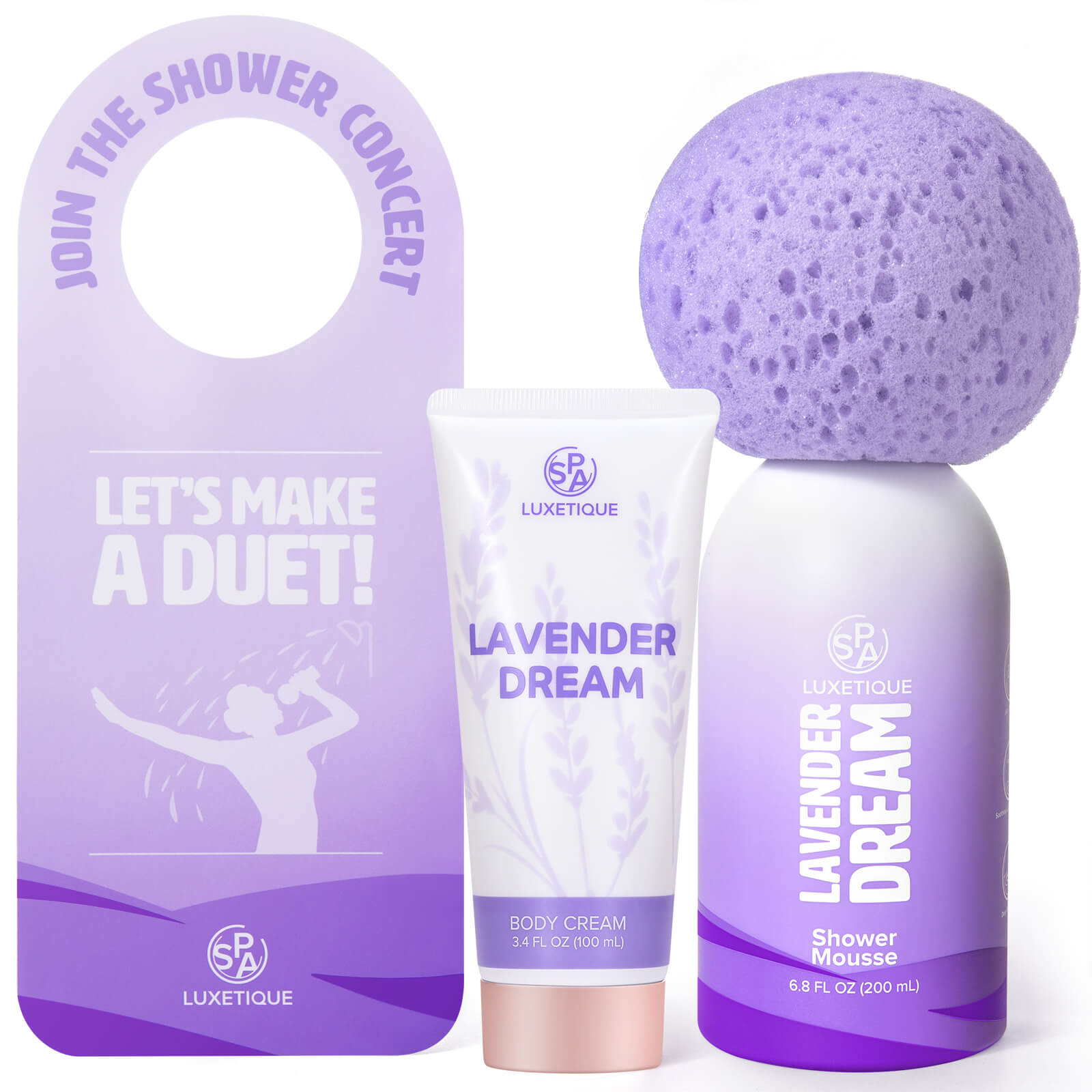 Lavender Lavender Dream Shower Set Shower Mousse Body Cream
