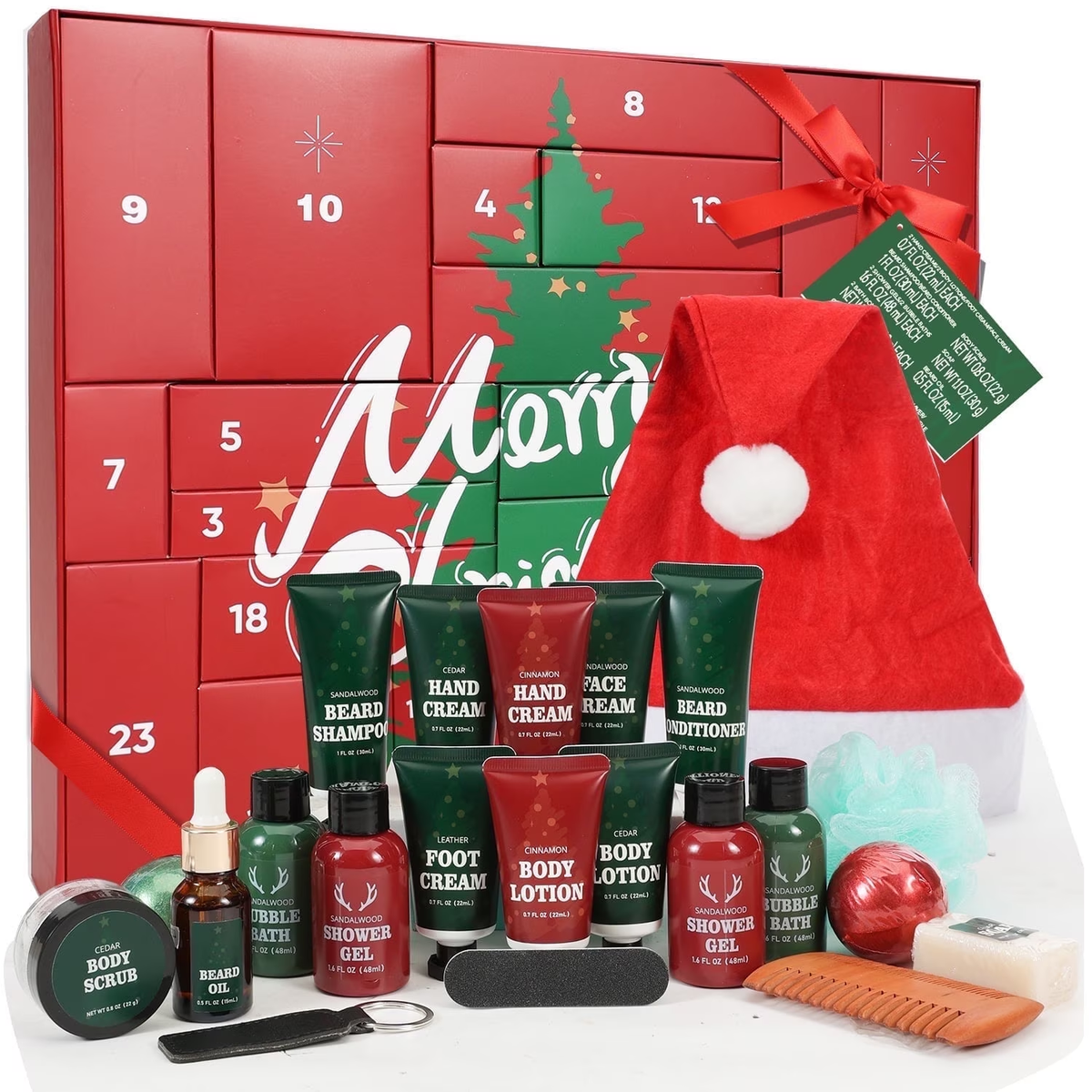 Rinse &amp; Robust Rinse &amp; Robust Advent Calendar 2026, 24 Pcs Bath and Body Christmas Day Gift Sets for Men Grooming