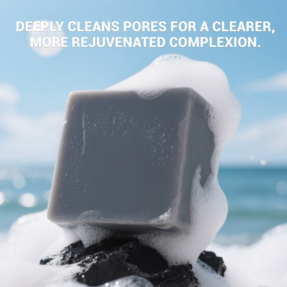 Rinse &amp; Robust Rinse &amp; Robust Ocean Charcoal Bar Soap Gift Set for Men Deep Cleansing, 5.3 oz | 4 Bars