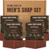 Rinse & Robust Rinse & Robust Pine Tar Oil Men’s Bars Soap, Refreshing Face & Body for All Skin Types Gifts for Him , 5.3 oz | 4 Bars