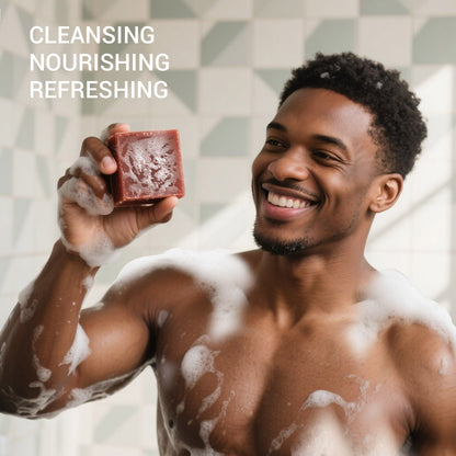 Rinse &amp; Robust Rinse &amp; Robust Pine Tar Oil Men’s Bars Soap, Refreshing Face &amp; Body for All Skin Types Gifts for Him , 5.3 oz | 4 Bars