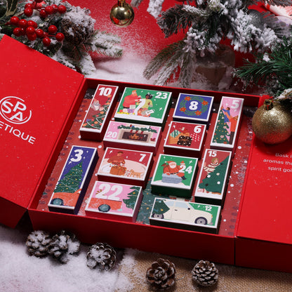 Spa Luxetique Bath Sets Advent Calendar 24 Days of Christmas Gift Baskets