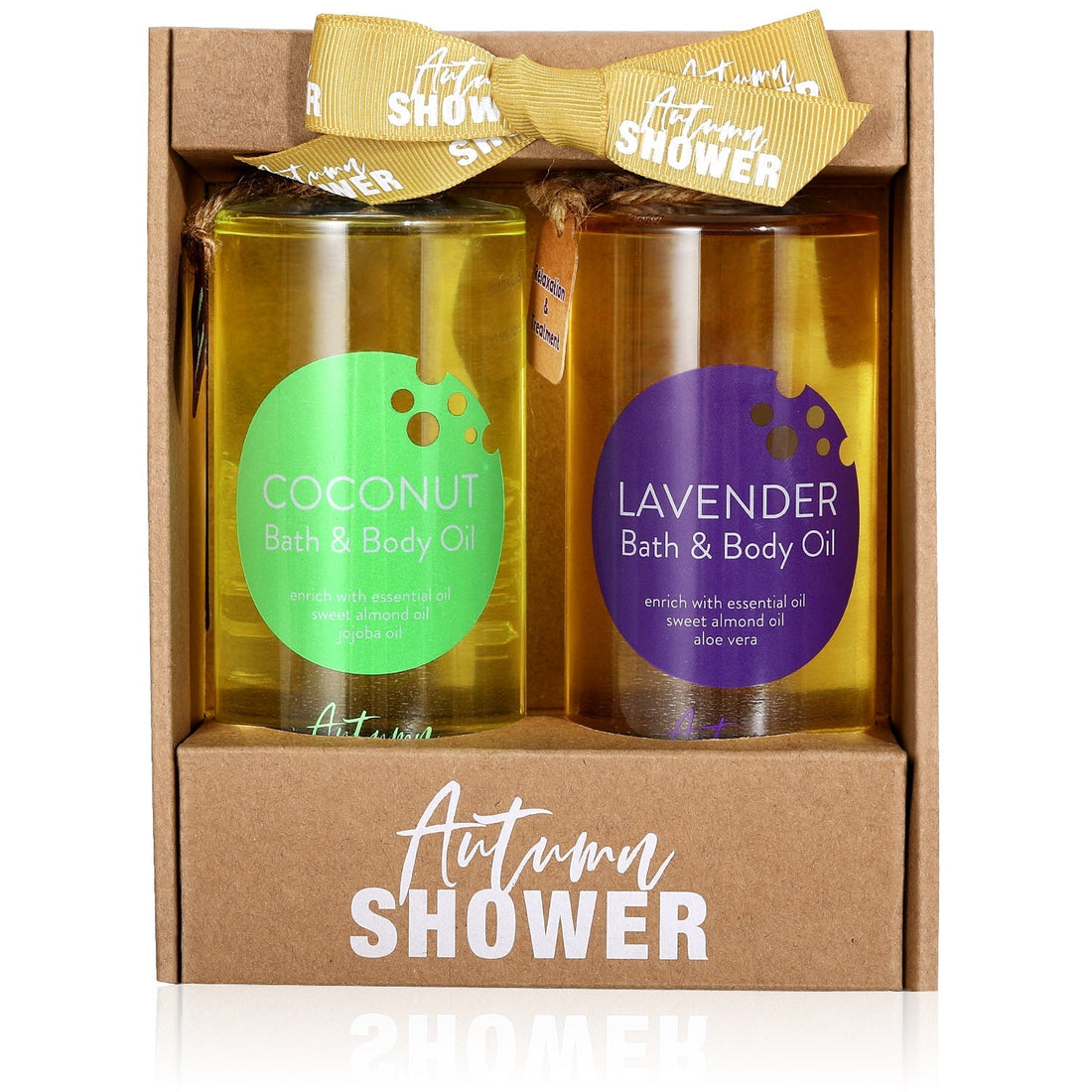 Autumn Shower Body Oil 2pcs Lavender &amp; Coconut Shower Body Oils
