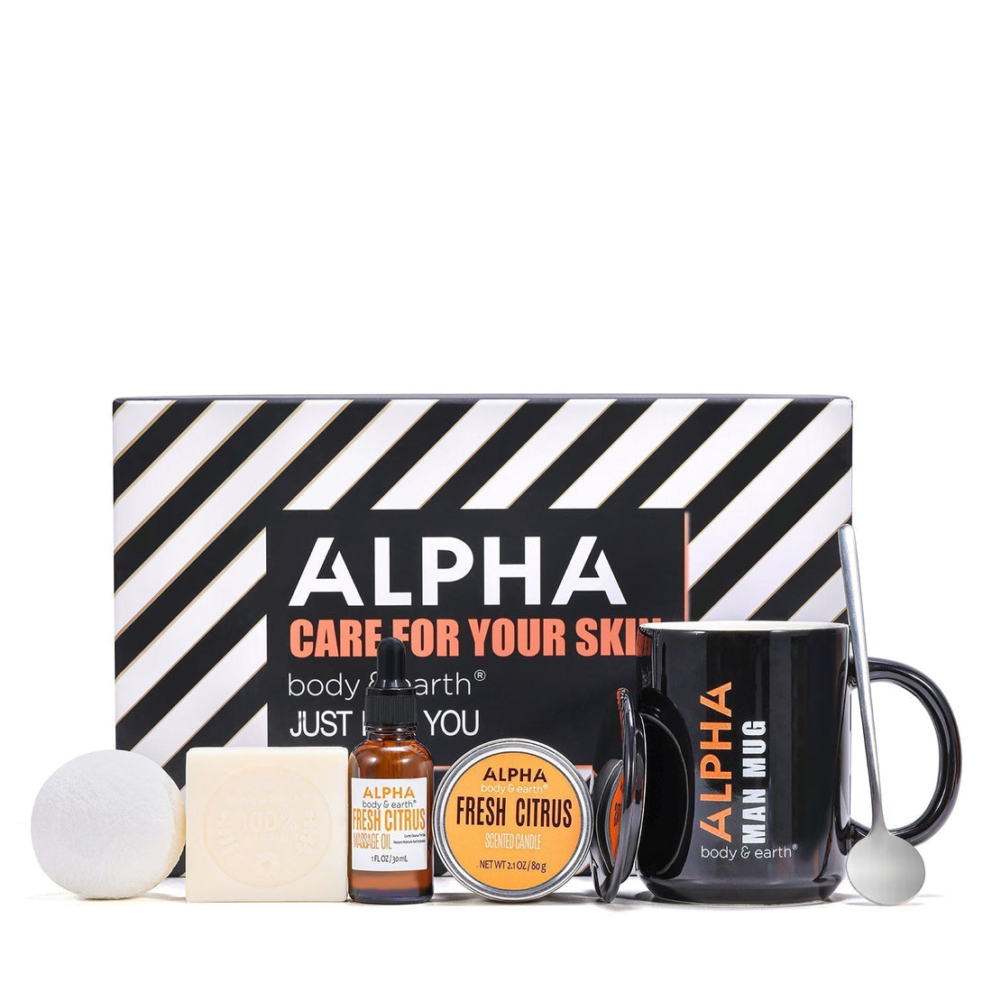 Body &amp; Earth Alpha Gift Sets Fresh Citrus Scent Alpha Men&