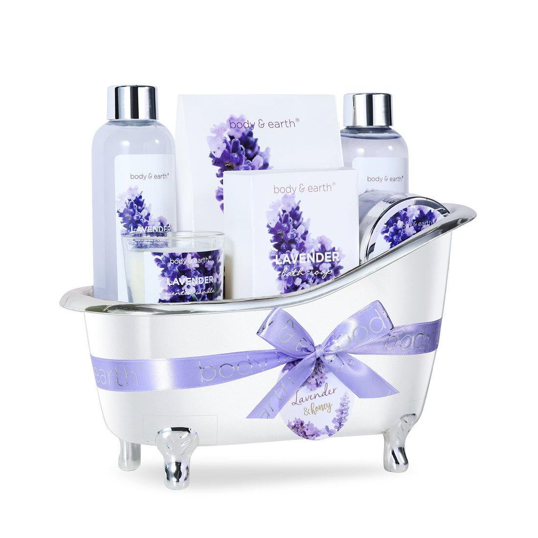 Body &amp; Earth Gift Sets Lavender Spa Bathtub Set