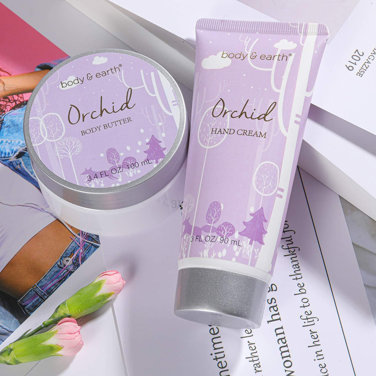 Orchid Bath Gift Set – Body & Earth Inc